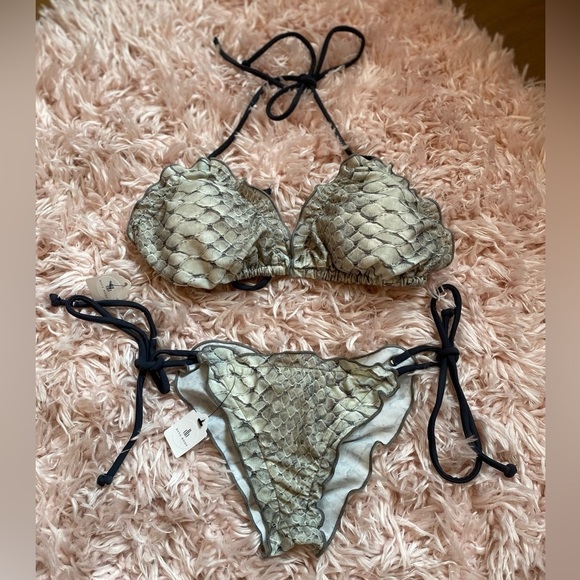 Animal Print Cheeky Bikini Bottom size small or XS NWT - Picture 4 of 9